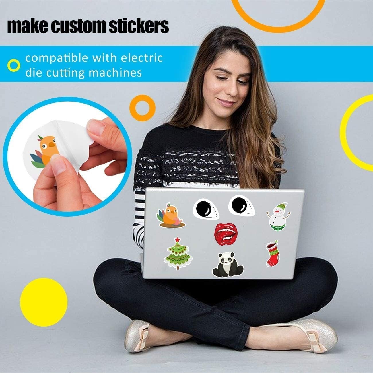 Weliu Glossy Printable Vinyl Sticker Paper for Printer – 21 Sheets