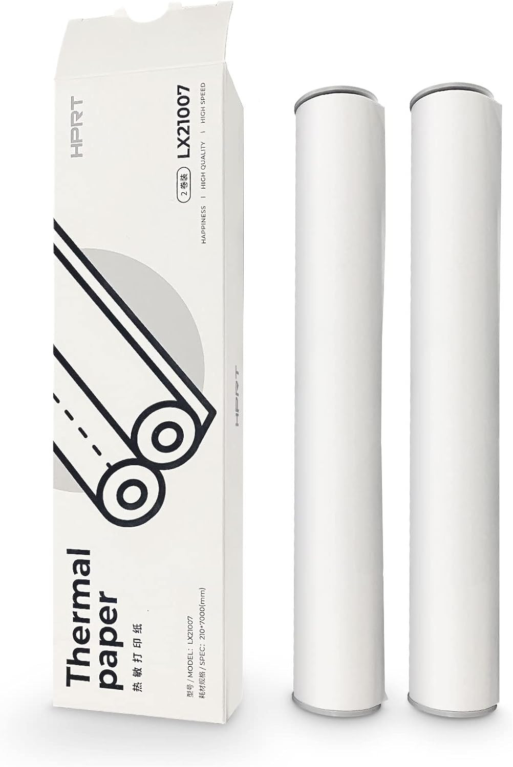 A4 Thermal Printer Paper Rollx2, 8.3 Inches Wide Compatible with