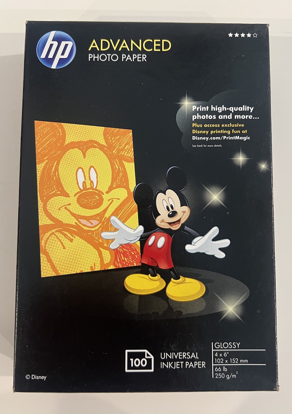 Photo Paper HP Advanced Lot 2 Glossy Q6638A 100 4×6 Sheets Per Pack