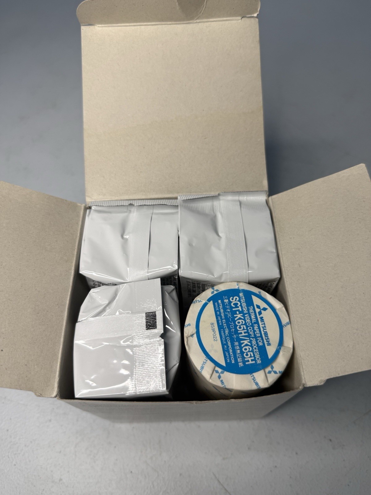 Mitsubishi K65H-CE Thermal Paper For Video Copy Processor Printer 4 NEW ROLLS