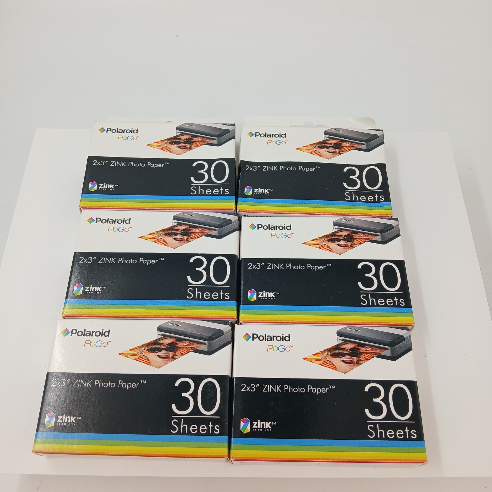 Polaroid PoGo 2×3″ Zink Photo Paper 30 Sheets New Lot of 6 Expired 06/09