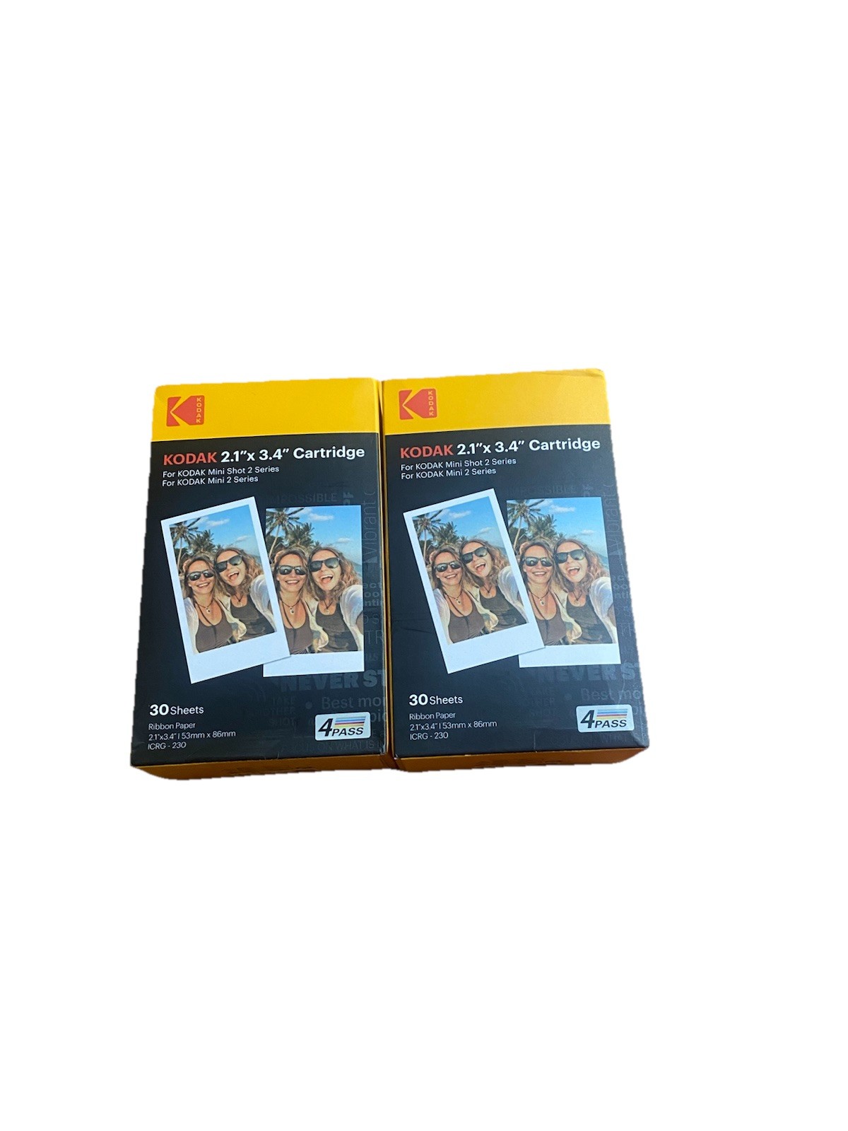 2 pack Kodak Instant Print 2.1″x 3.4″ Cartridge 60 Sheets Total Brand New