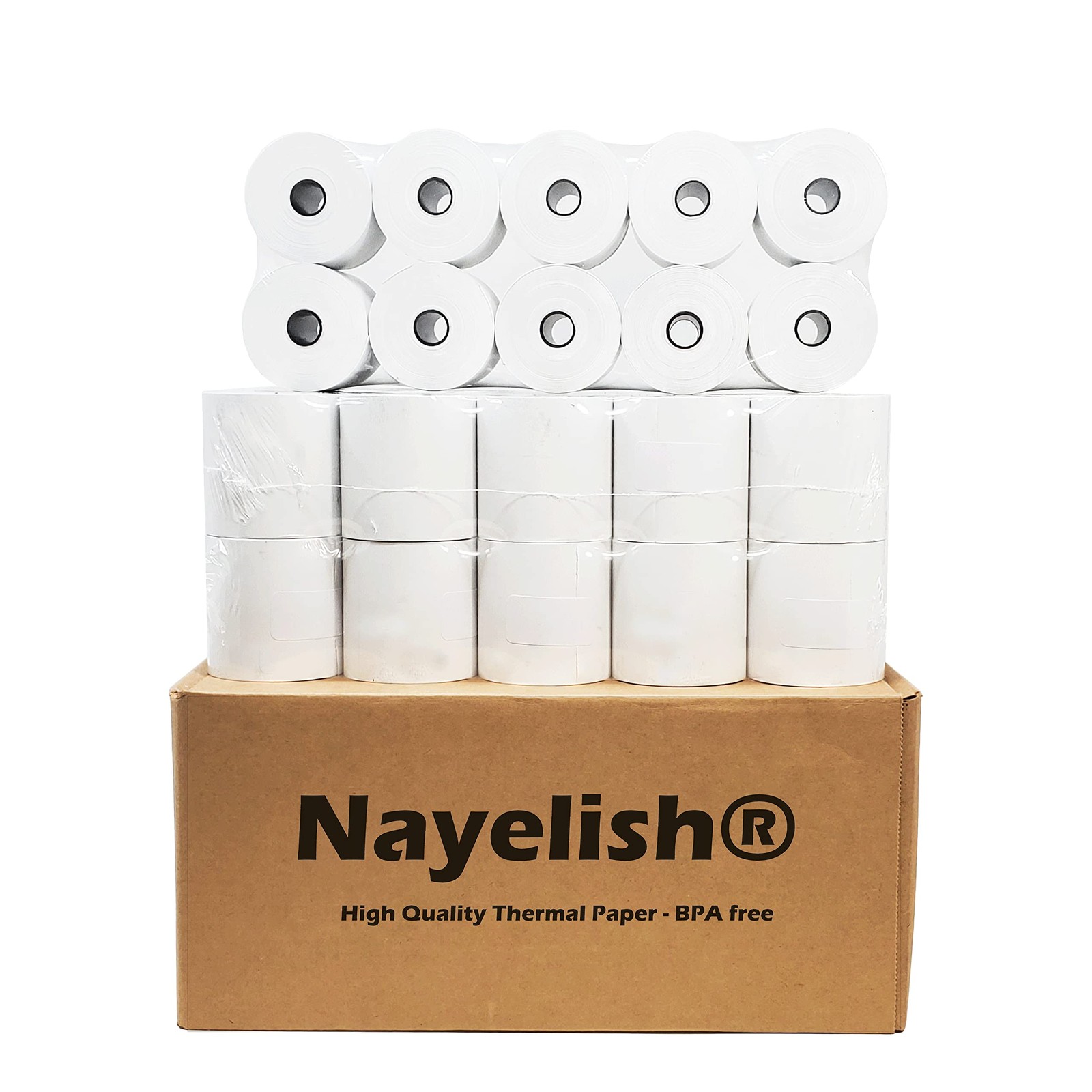 (50) 2 1/4″ X 165′ Thermal Paper for Sharp 1 Case, 2 x
