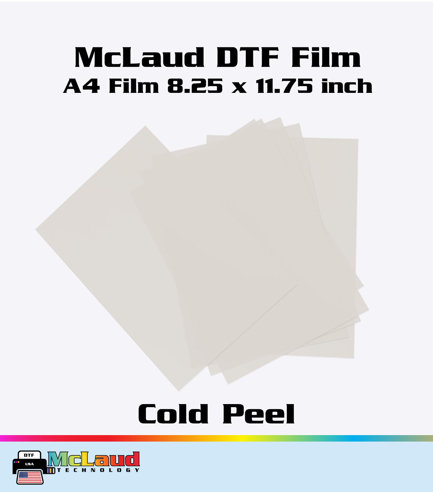 McLaud DTF Transfer Film A4 (8-1/4 X 11-3/4) Package of 500