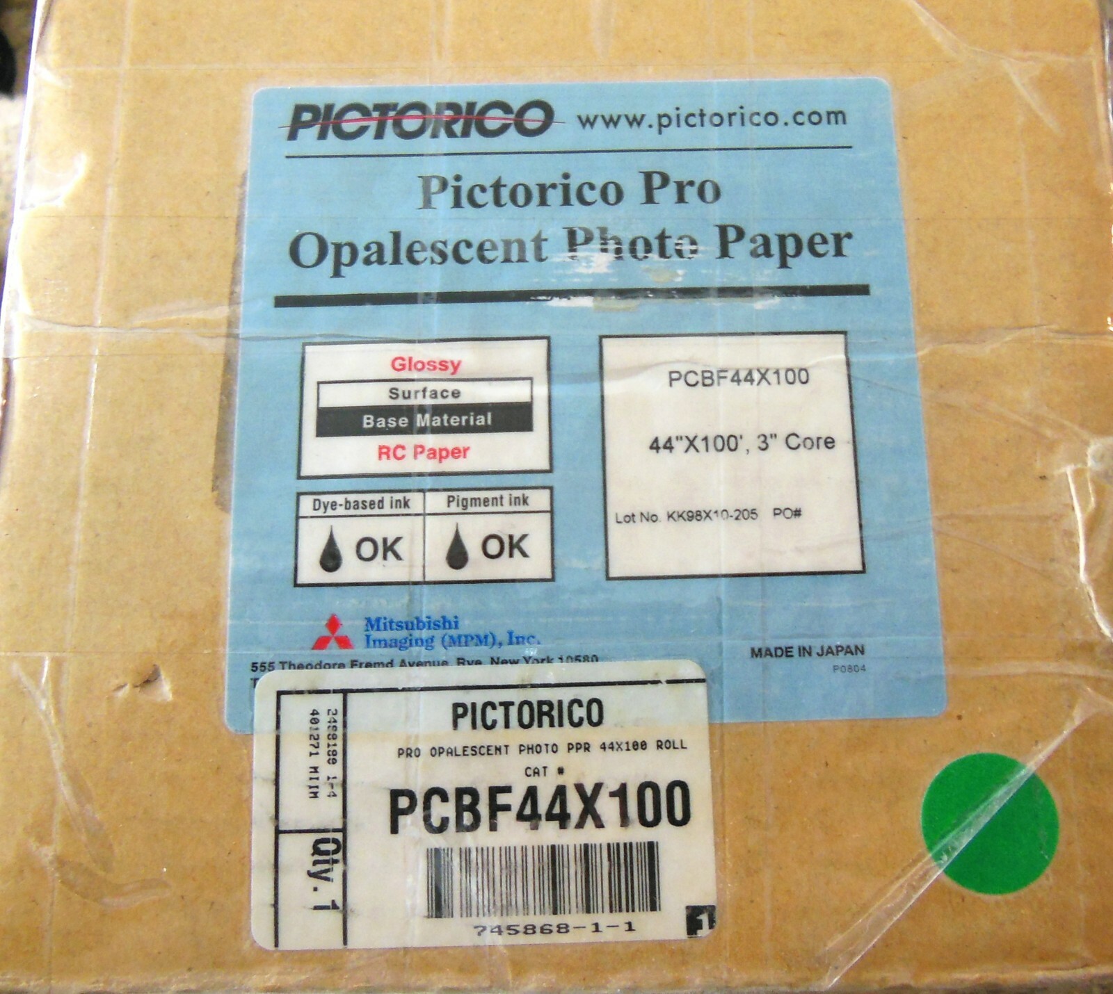 Pictorico Pro Opalescent Photo Paper, 44 Inches x 100 Feet, Glossy, 3 Inch Core