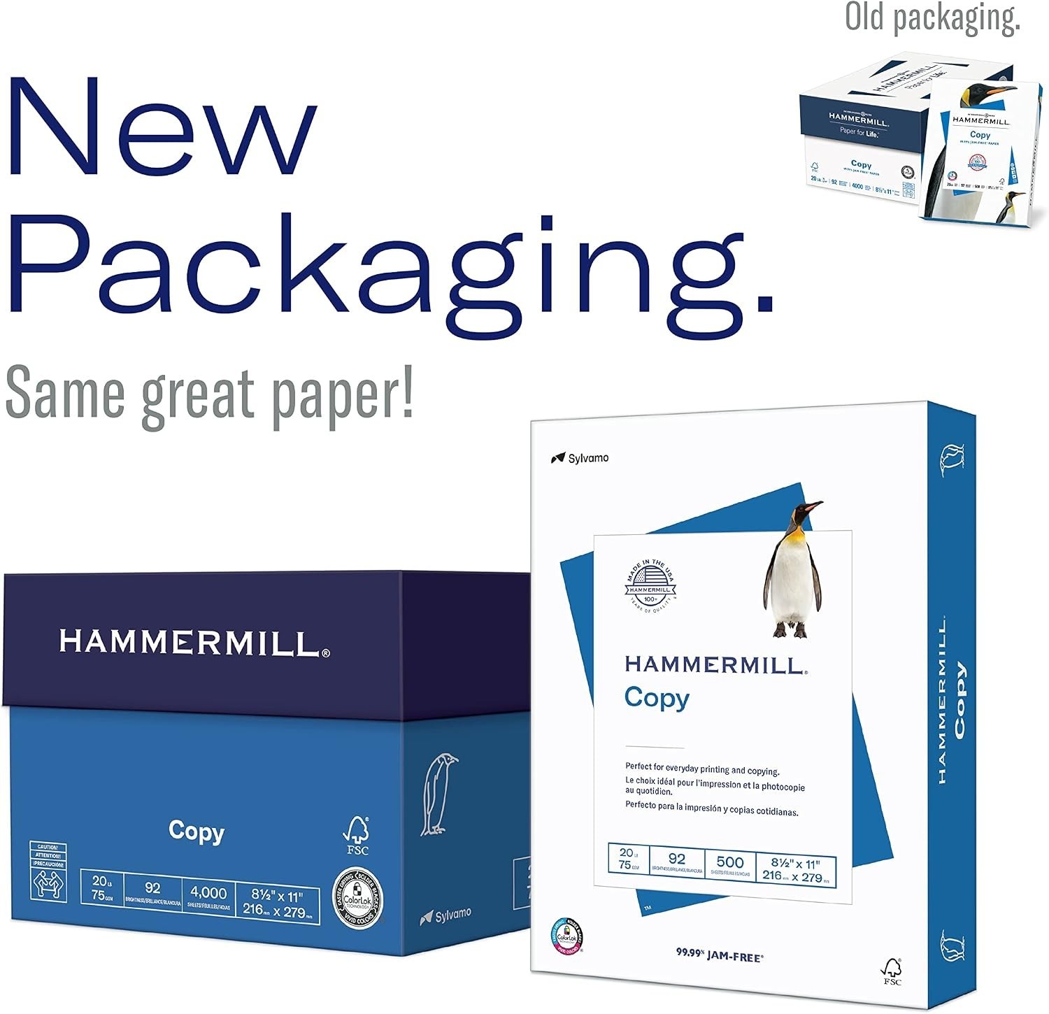 Best-Selling 20 lb Copy Paper, 8.5 x 11, 4000 Sheets, Vibrant Colors Guaranteed