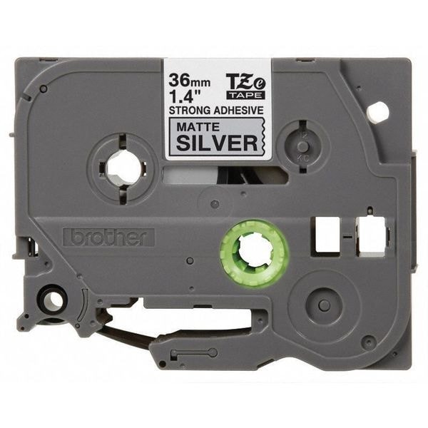 Brother Tzes961g Label/Ribbon Cartridge, Silver, 1-1/2 In W
