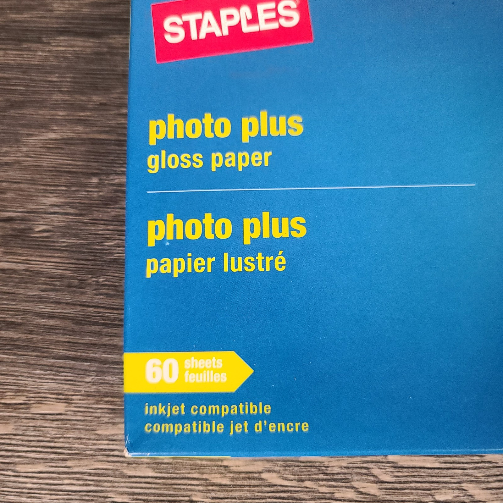 Lot of 2 Inkjet Photo Paper 4×6 Glossy Paper-1 Sealed Staples and 1 Open HP Box