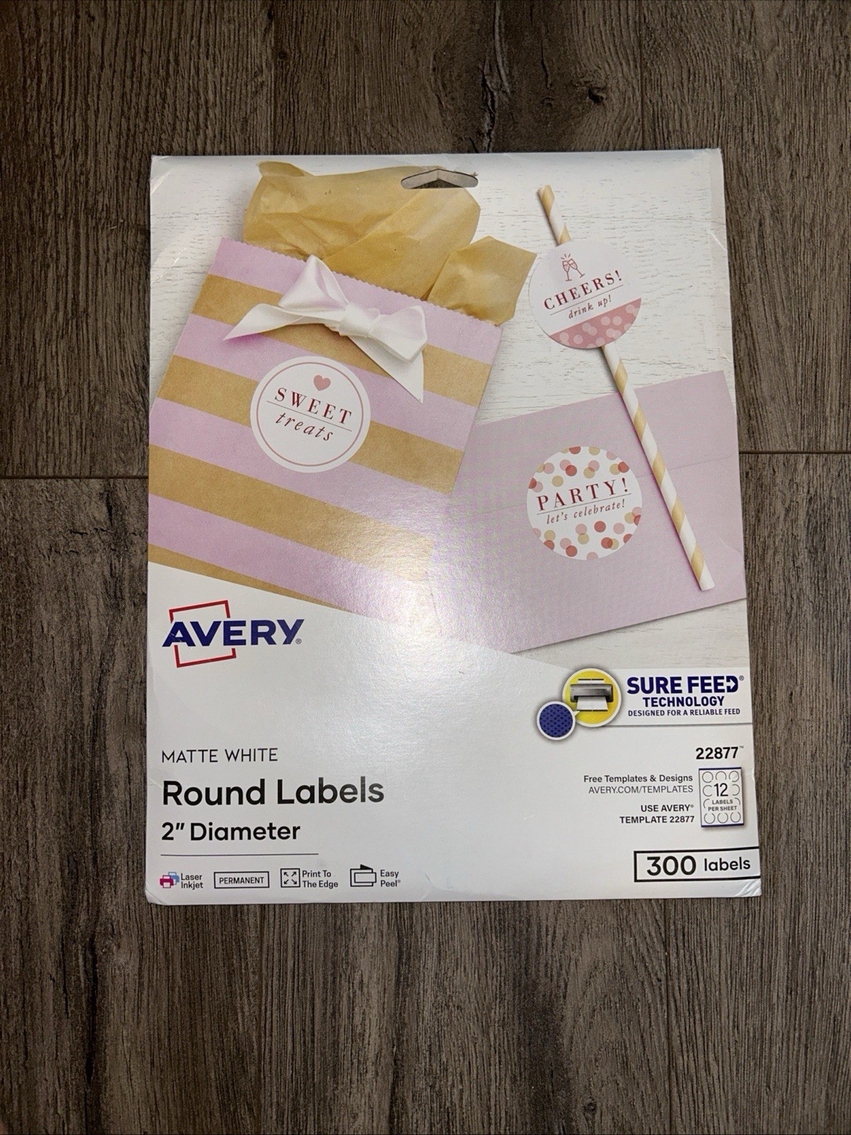 ❤️ Printable Round Labels with Sure Feed Technology, 2 inch diameter 276 labels