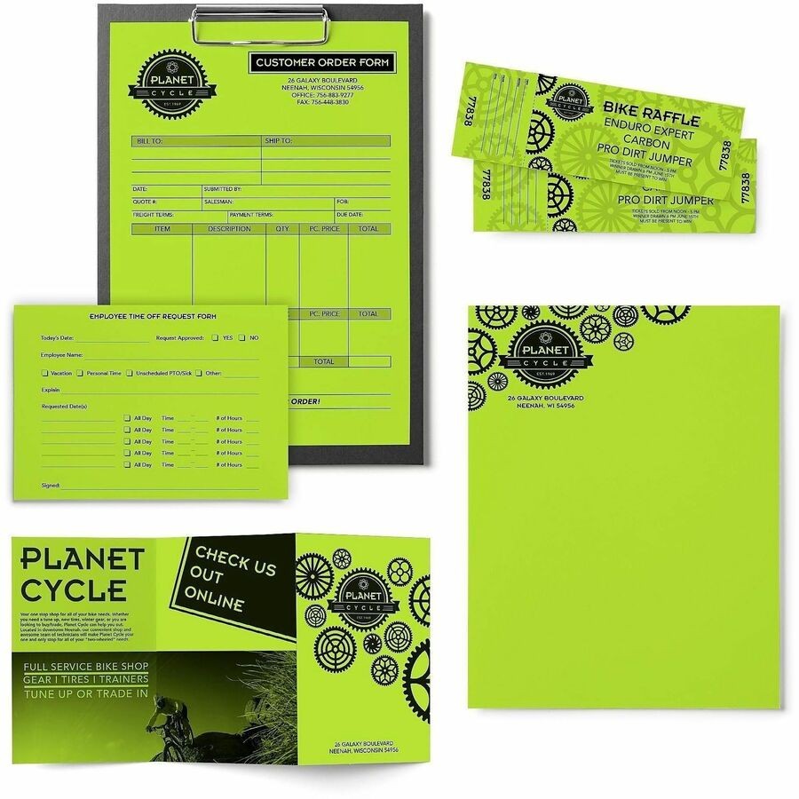 Neenah Paper WAU21859 Astrobrights Green 24lb 500 Sheets 8.5×11