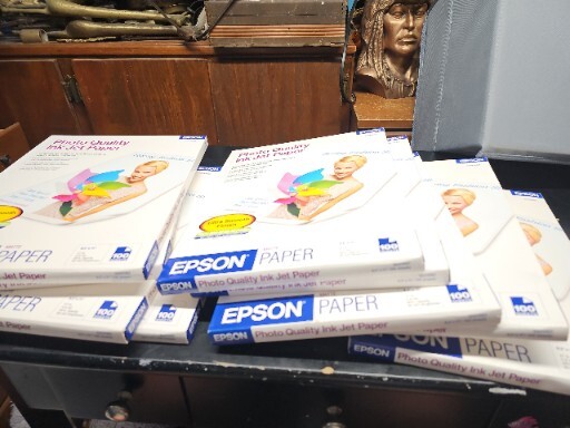 9 Packages Epson Photo Quality Inkjet Paper Matte 8-1/2″ x 11″ New Sealed But 1