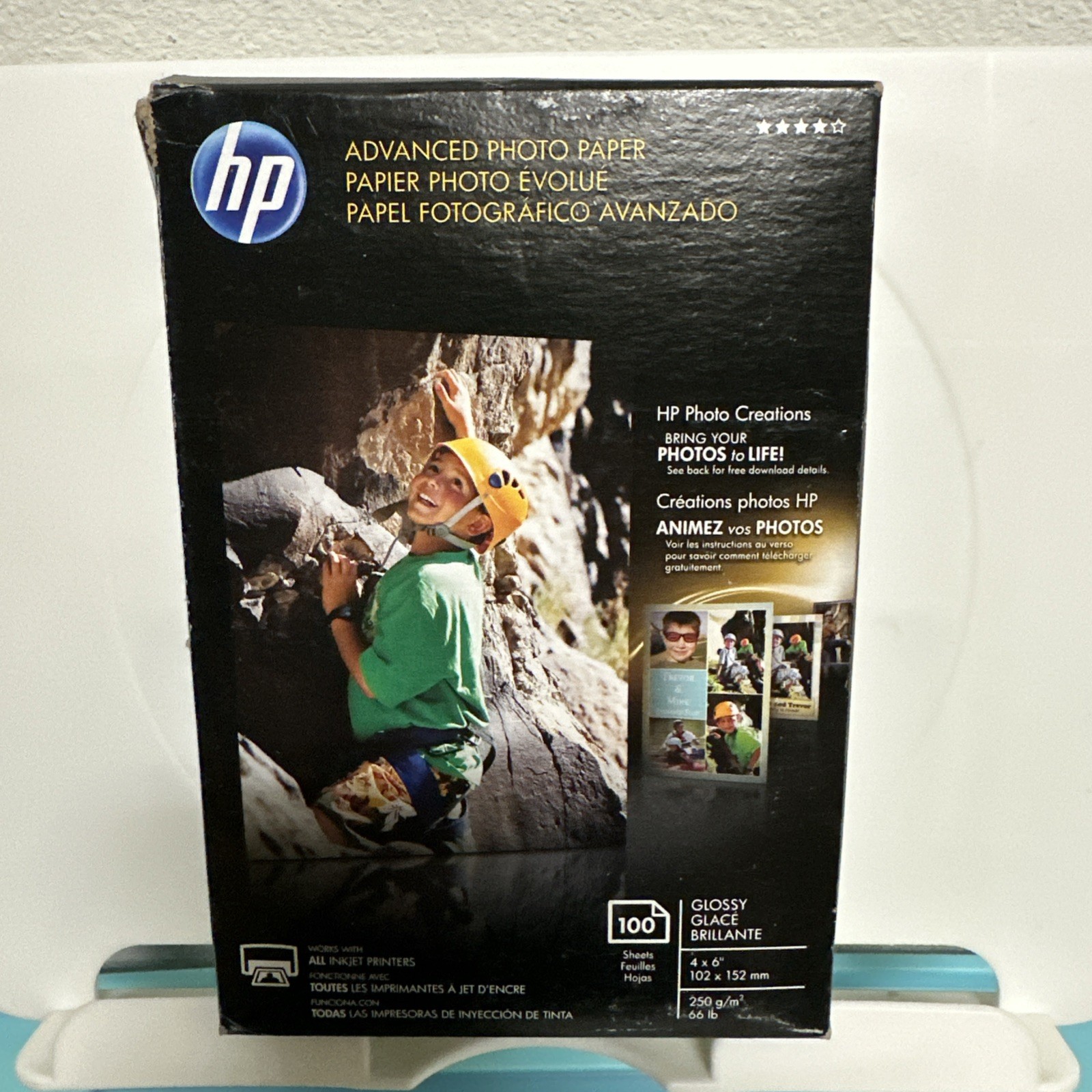 Hewlett Packard Q6638A 4 x 6 inch Glossy Printer Paper – 100 Sheets