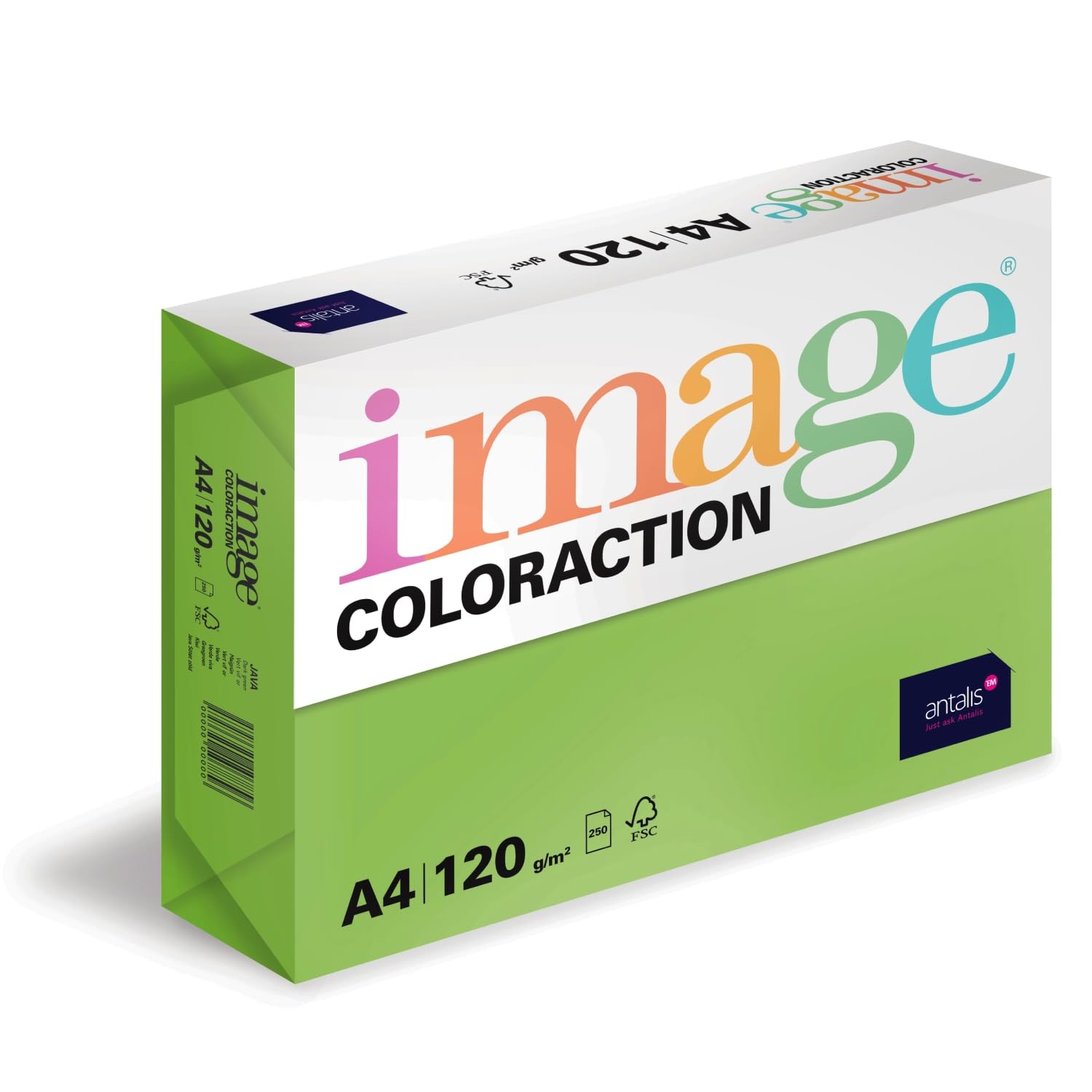 Coloraction Java Coloured Copy Paper A4, 210 x 297mm, 120gsm Multicoloured…
