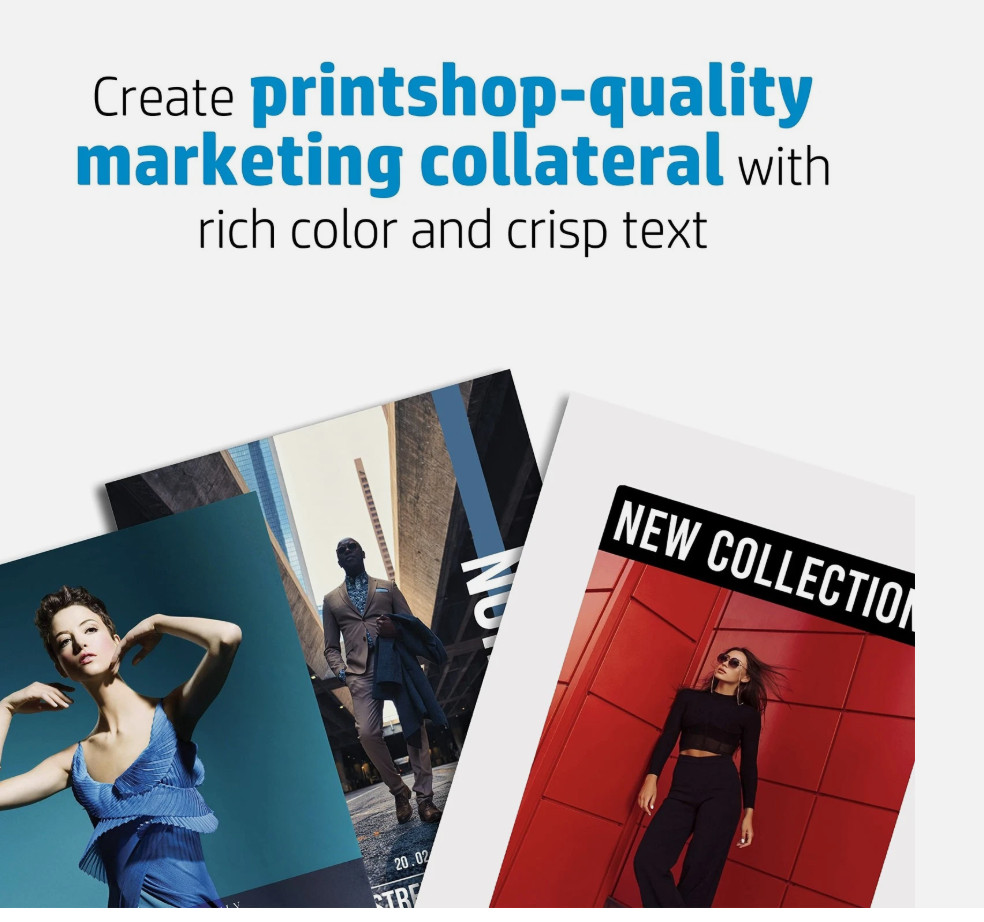 HP Inkjet Print Brochure Paper Ledger/Tabloid 11″ x 17″ Glossy White CG932A(6D)