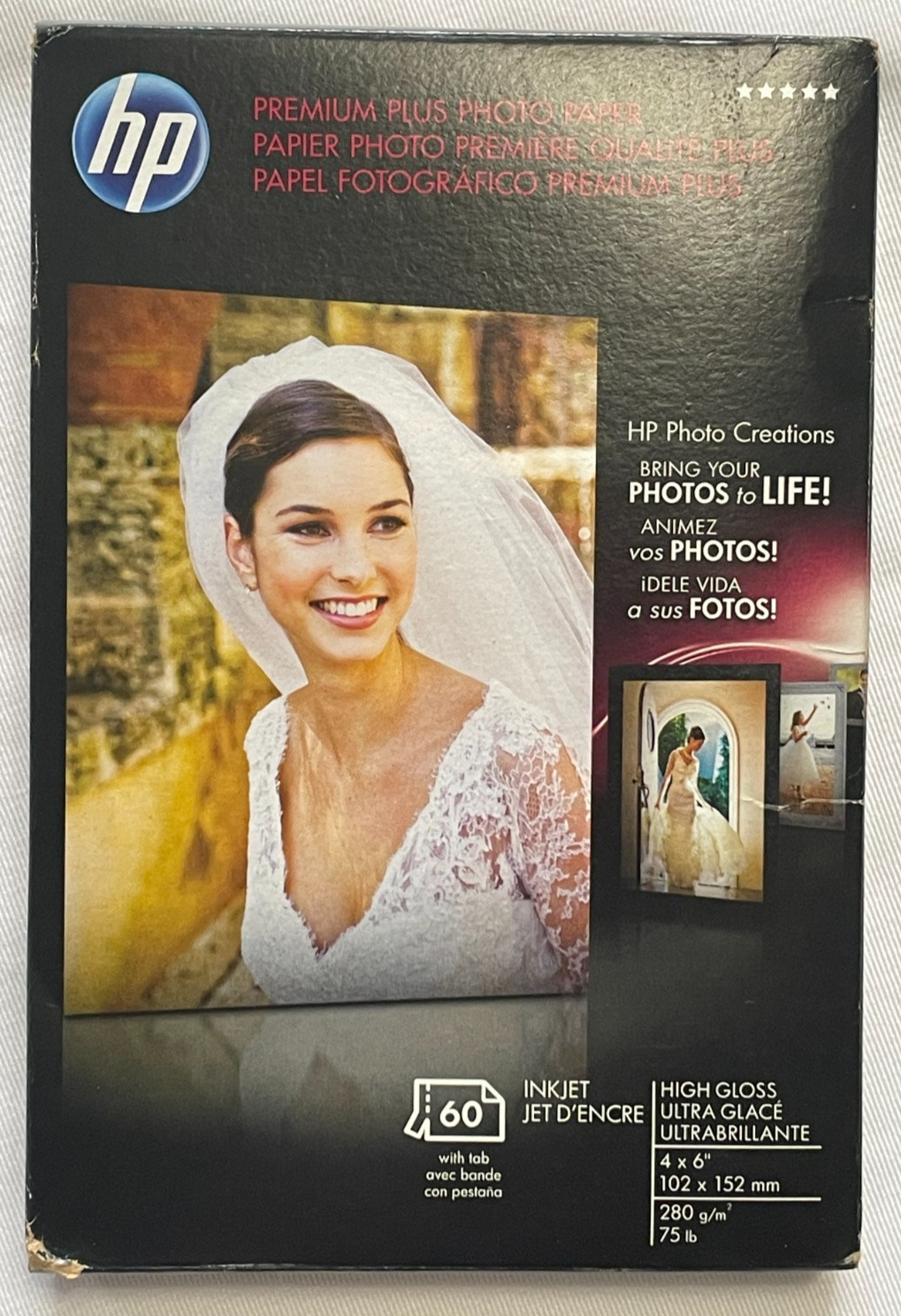HP Premium Plus High Gloss Photo Paper 60 Sheets 4×6 Q1978A NEW SEALED