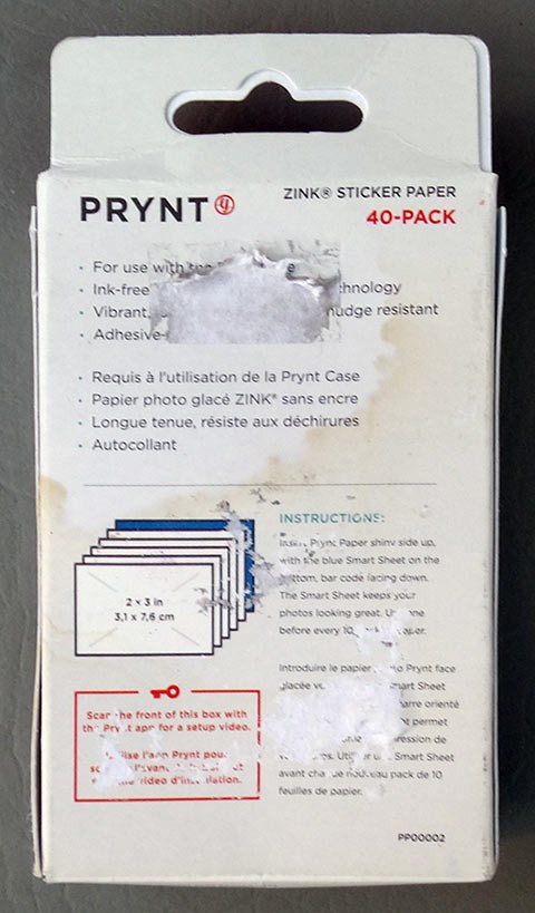 ZINK Sticker Paper 40 Pack Prynt 2″ X 3″ Mini Adhesive Color Print