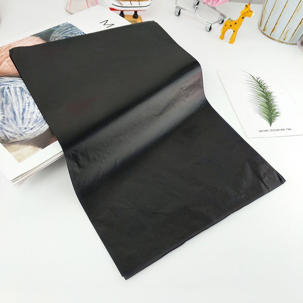 75Pcs Reusable Painting Carbon Coated Paper Black Tracing Sheets for Writing