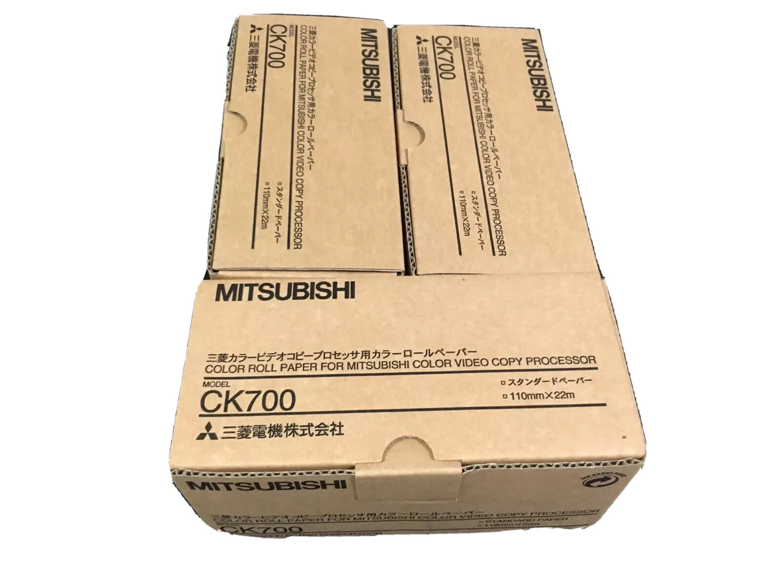 Mitsubishi CK-700 Color Print Paper for CP700 Series Printers Lot Of 3 Box