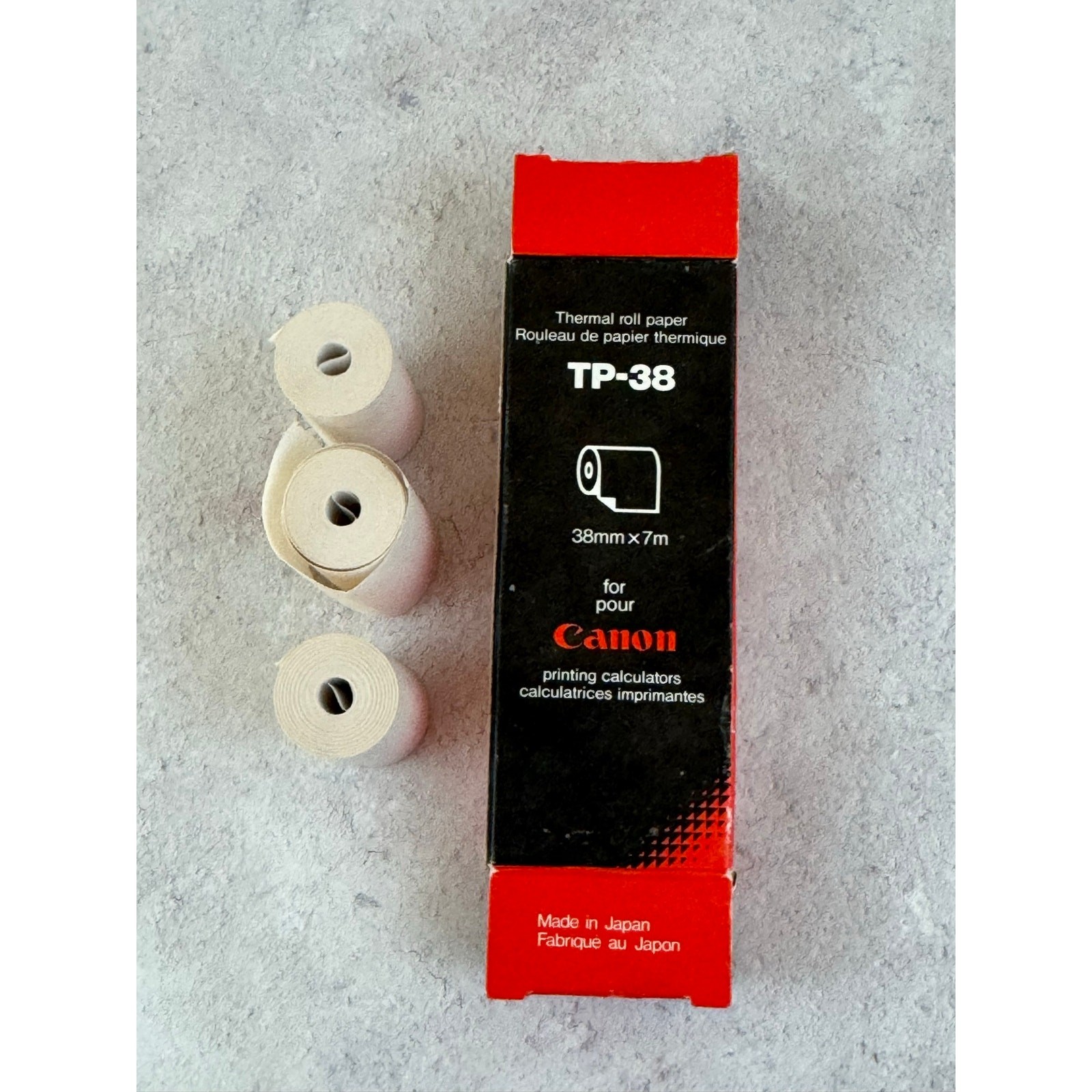 Canon TP-38 Thermal Roll Paper For Calculators 3 Rolls Only- Open Box