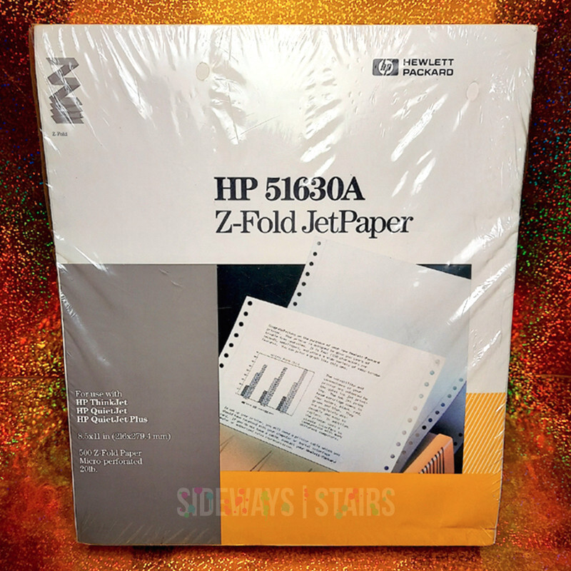 HP 51630A Z-FOLD PAPER Continuous Feed Dot Matrix ThinkJet QuietJet PaintJet