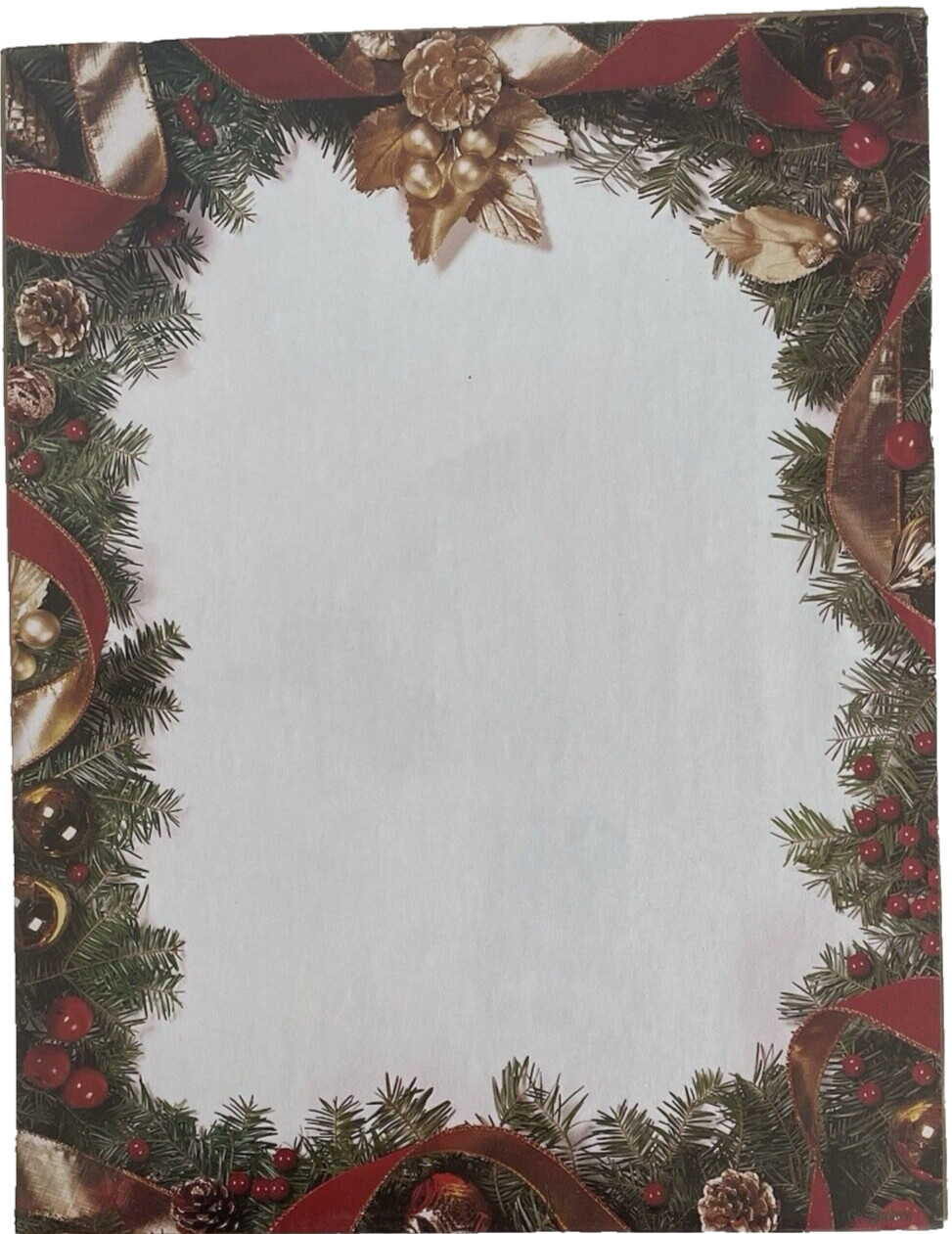 Holiday Paper 8 1/2 x 11″ Christmas Stationary 100 Count Geographic 24/60 LB NEW