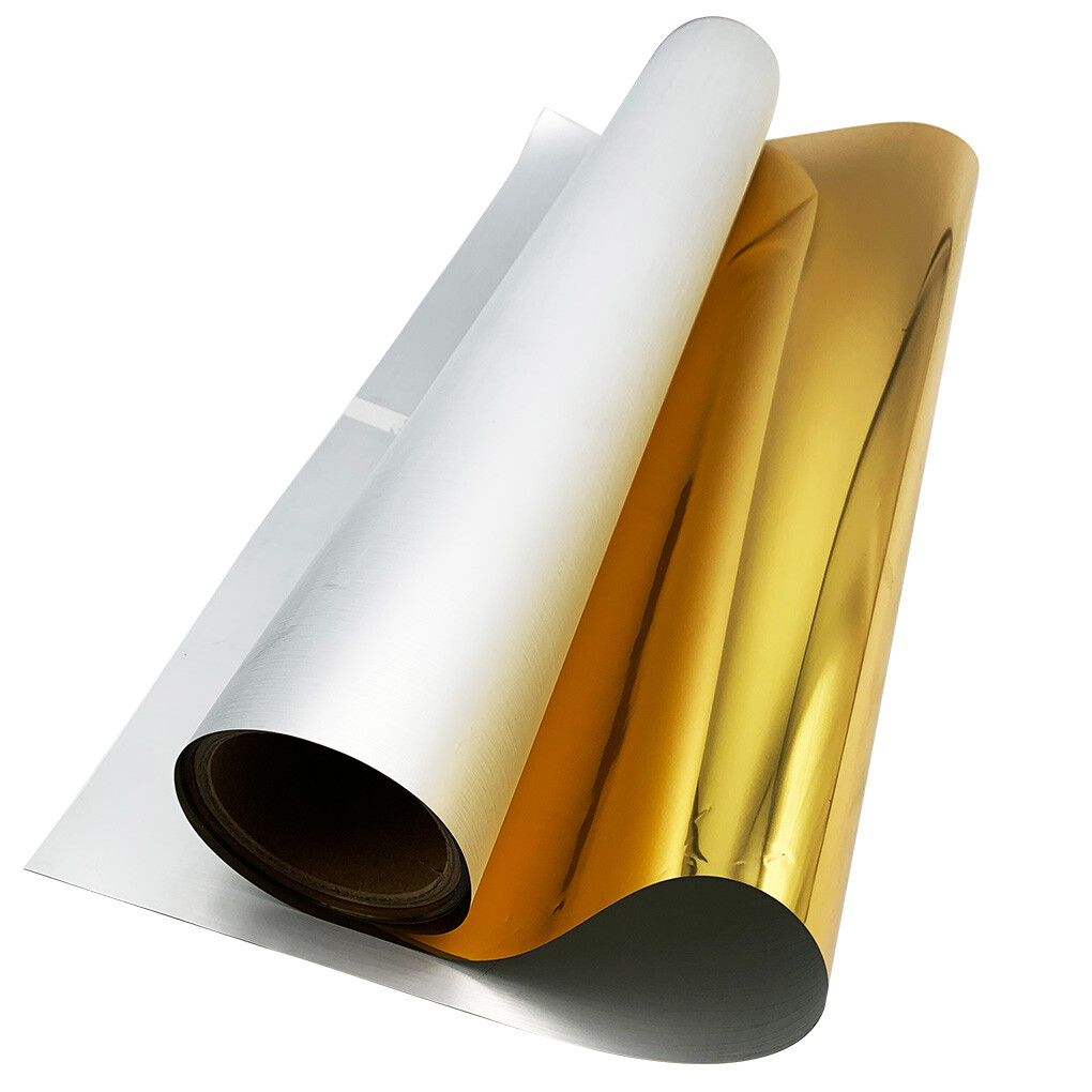 CALCA 24in x 164ft DTF Gold / Silver DTF Foil Film Roll DTF Film Cold Peel