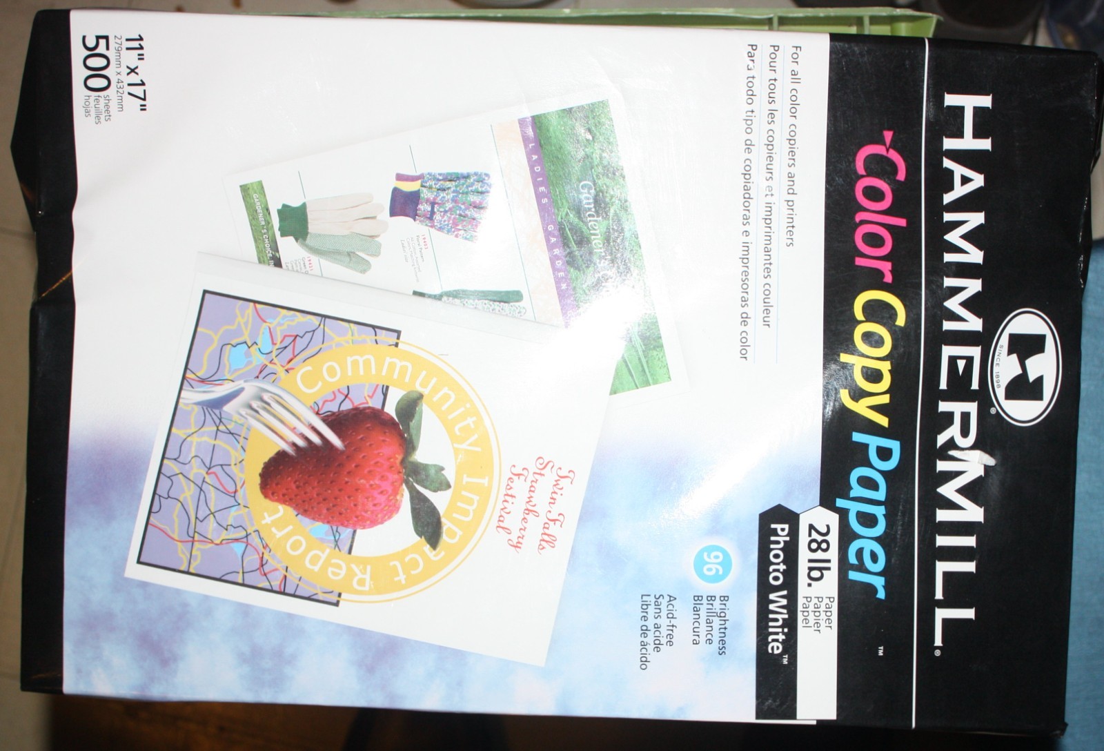 Hammermill Color Photo Copy Printer Paper, Premium 28 lb 11 x 17 100 Bright 500