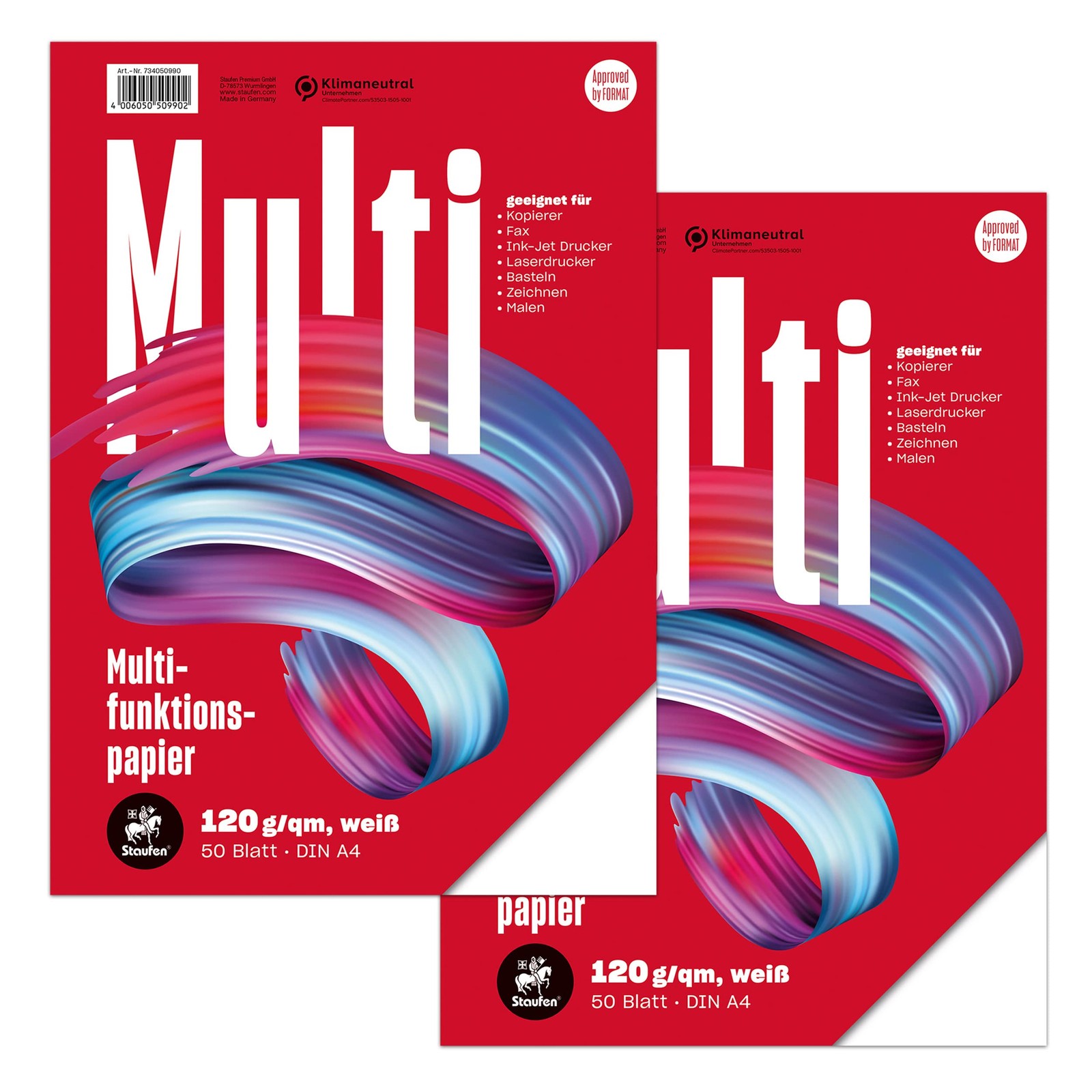 Style Multifunction Paper, A4, 120gsm, Colour White 2 Pack of 50 B…