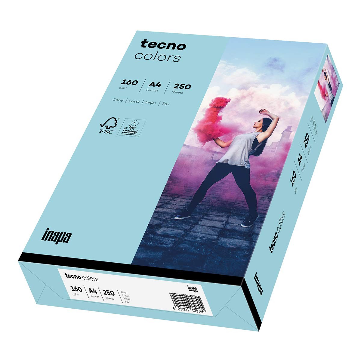 Coloured Printer Paper, Colourful Paper Tecno Colors 160gsm, A4, 250 Sheets, M…