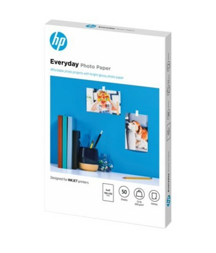 HP EVERYDAY PHOTO PAPER GLOSS 4X6, 50 SHEETS, SET OF 4 *DM
