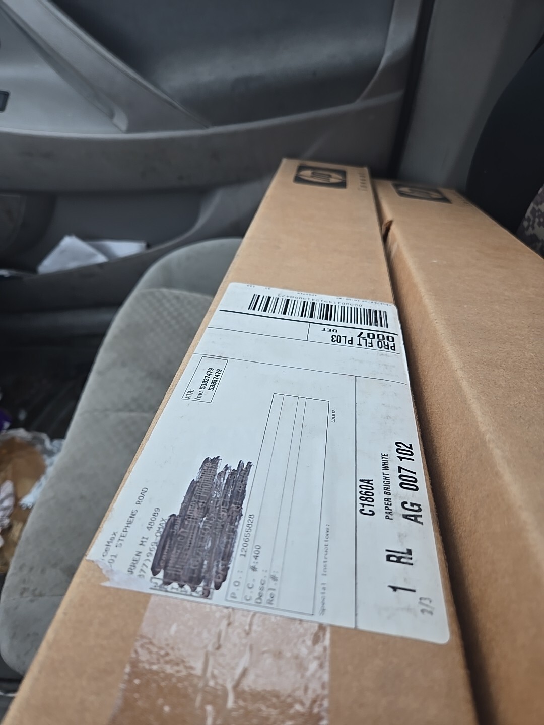 GENUINE OEM HP C1860A Bright White Inkjet Paper 4.7mil 24″x150′ 24 lb