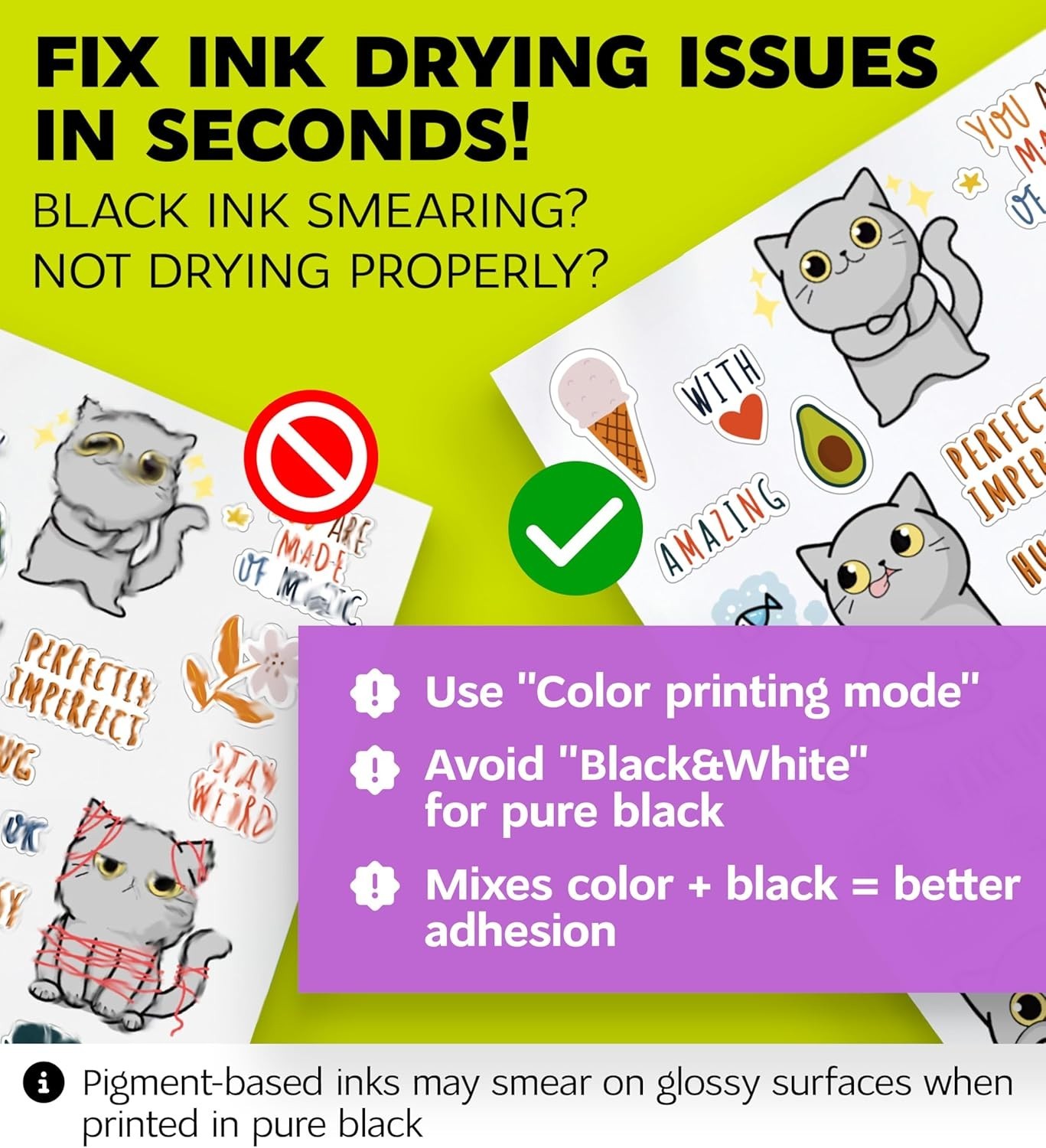 Printable Vinyl Sticker Paper for Inkjet Printer and Laser – 20 White Matte S…