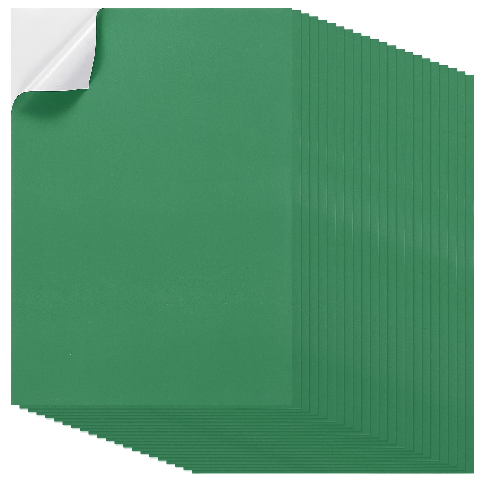 40Pcs Full Sheet Label Sticker Paper, A4 Shipping Labels, Green
