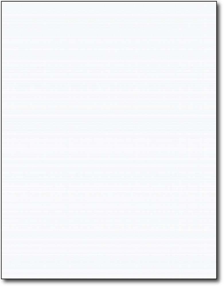 50 Sheets White Heavyweight Linen Textured Cardstock for Inkjet Laser Printers