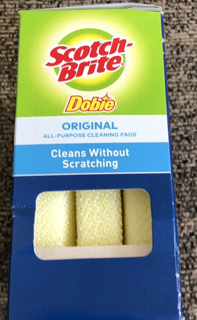 NEW! SCOTCH-BRITE Dobie Cleaning Pad 3-Pack! 723-2F Free Shipping