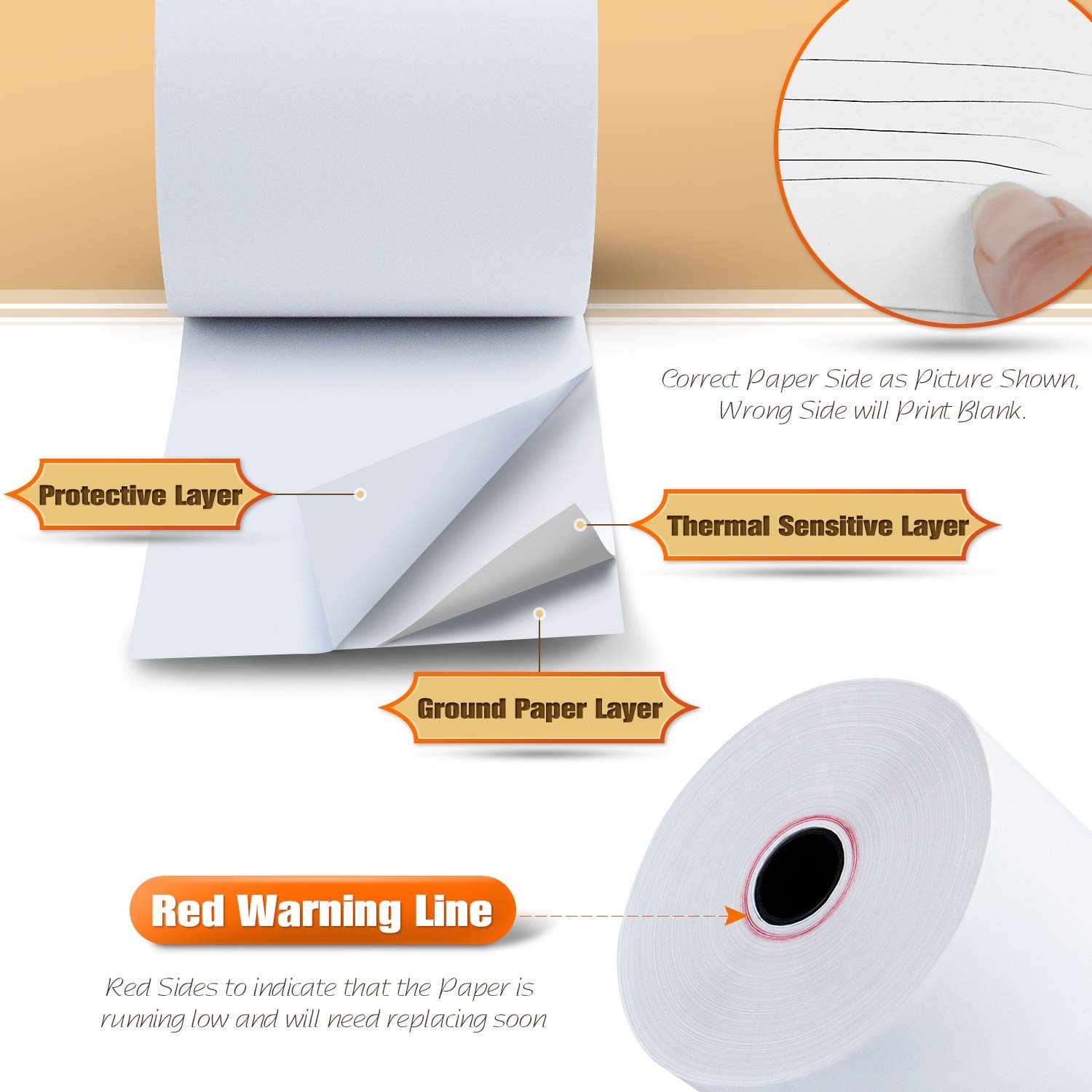 TK Thermal King, (50 Rolls) 2 1/4″ x 230′ 2-1/4″ x 230′, 50 Rolls