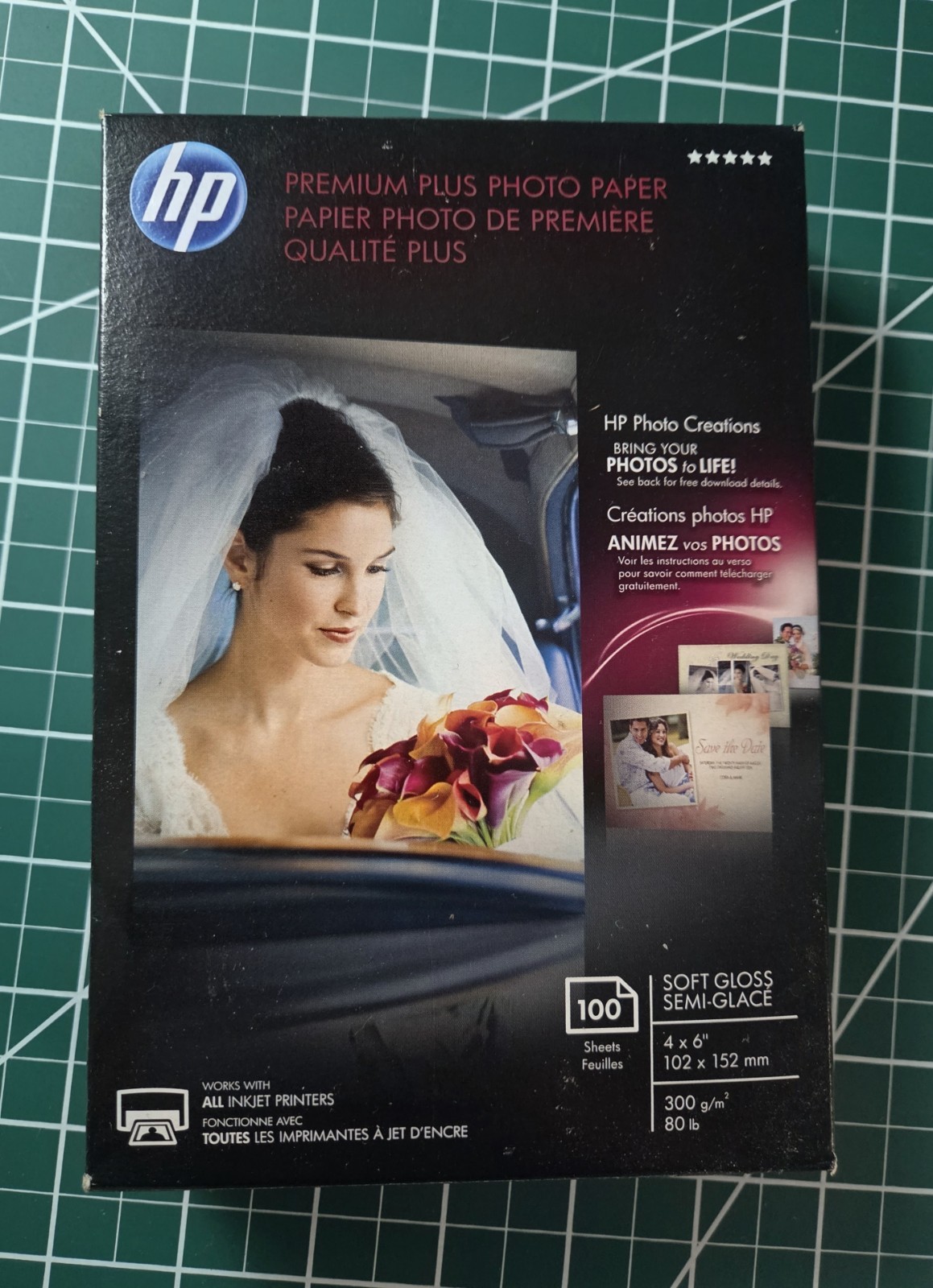 HP Premium Plus Soft Gloss Photo Paper Glossy photo paper 80lb 4×6 100pc Sealed