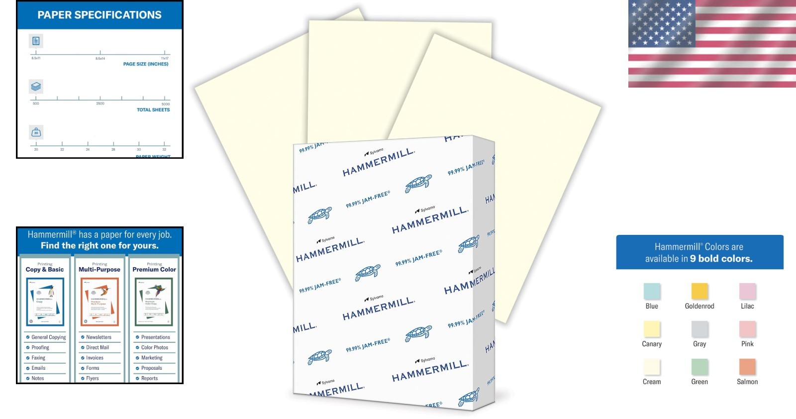 Sustainable Cream Copy Paper – USA Made
