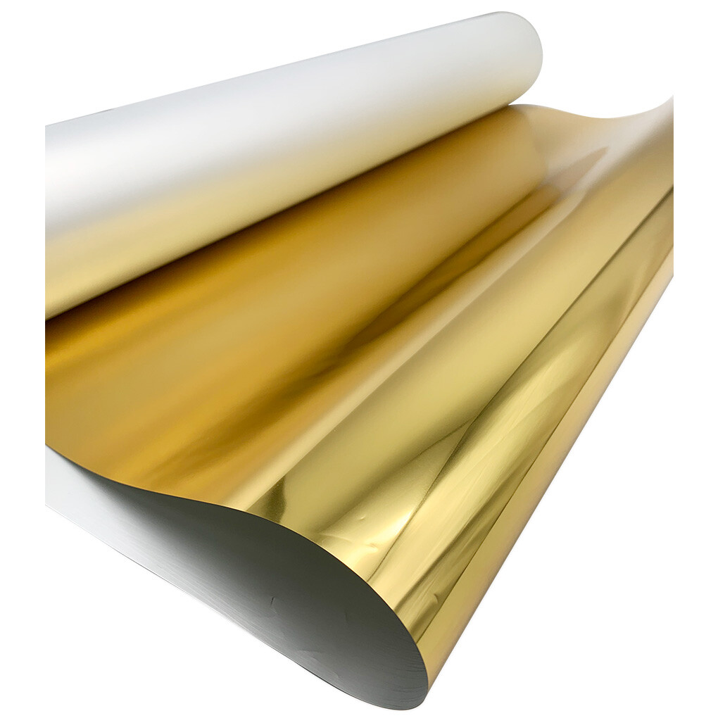 US Stock CALCA 24in x 328ft DTF Gold/Silver Foil Film Roll Cold Peel