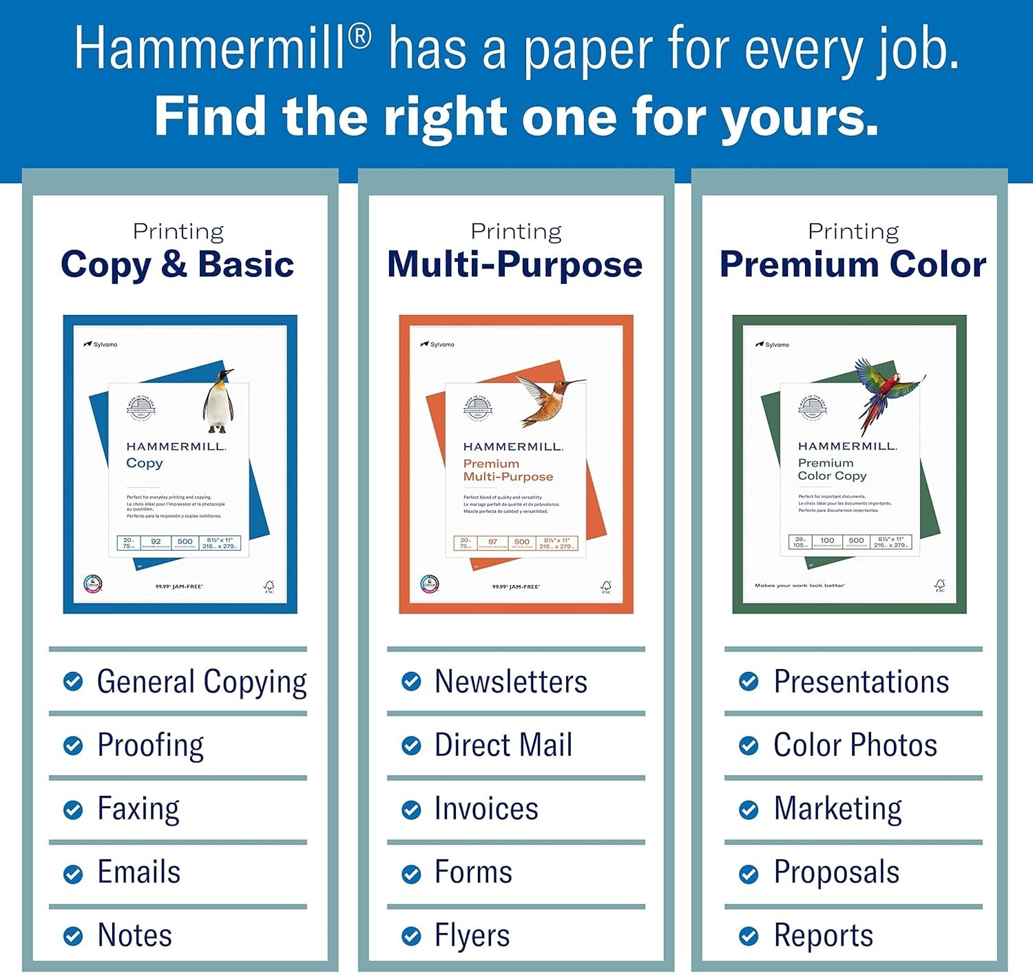 Great White 30% Recycled Printer Paper, 8.5×11 – 1,500 Sheets, USA Made