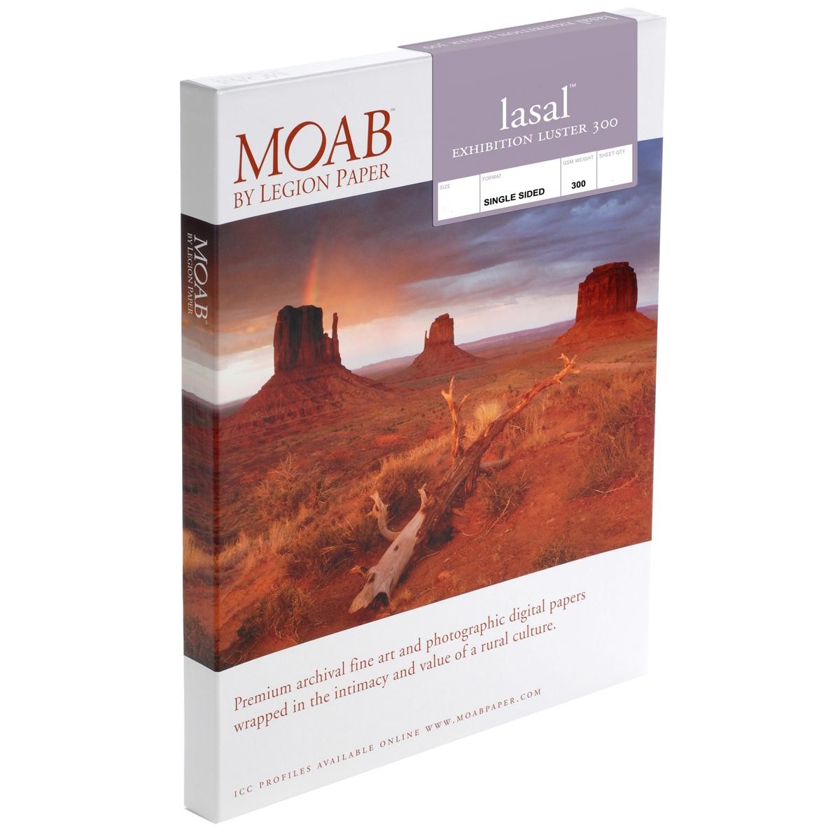 Moab Lasal Exhibition Luster 300gsm Inkjet Paper, 8.5×11″, 250 Sheets