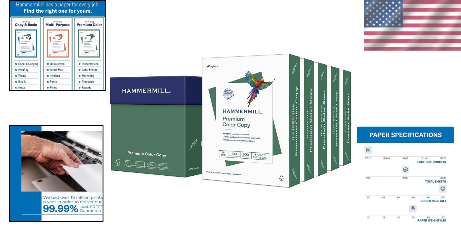 High Brightness Color Copy Paper – 100 Bright