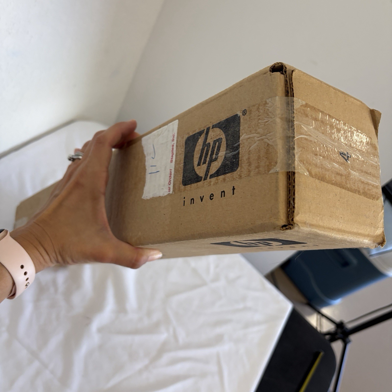 HP Bright White Inkjet Paper C1860A 24in x 150ft made in Austria, office, print