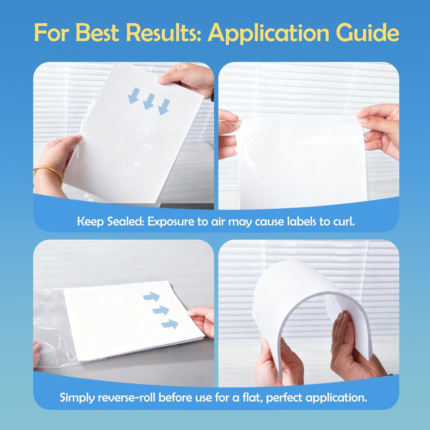 Uinkit 105 Sheets Premium Glossy Printable Vinyl Sticker Paper for World Cup Sti
