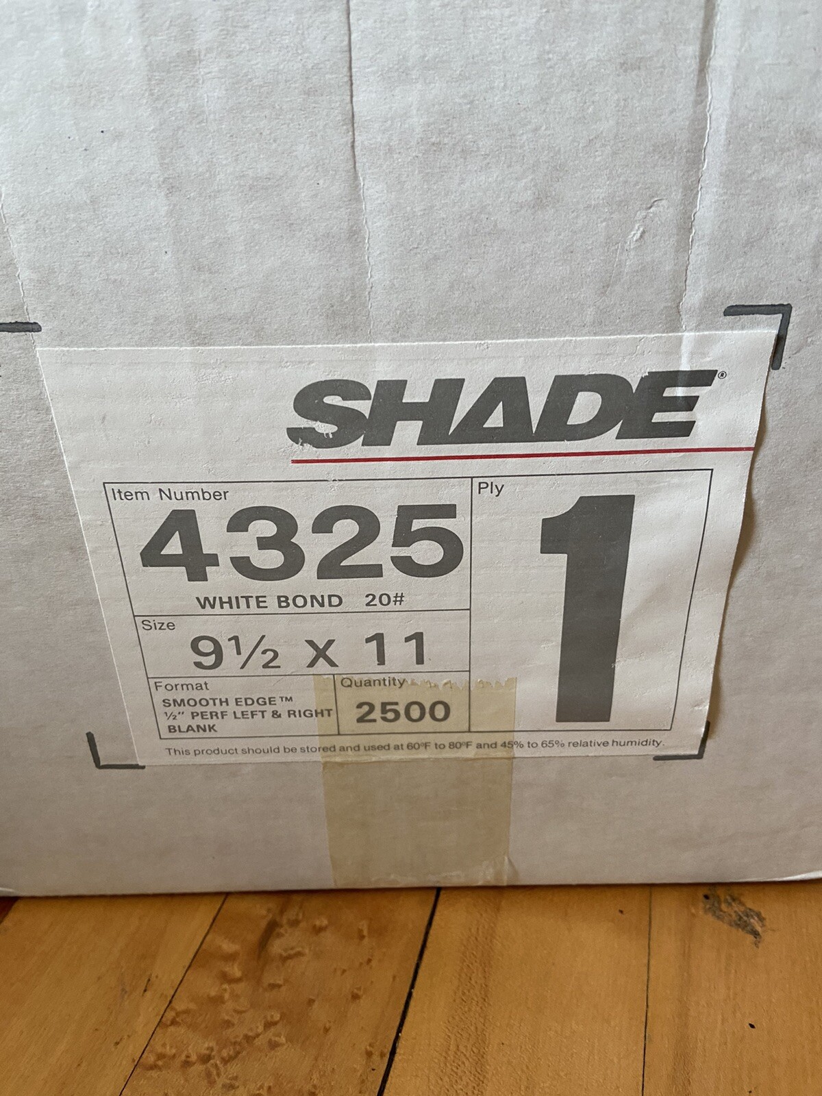 Vintage Shade Computer Paper Dot Matrix Continuous