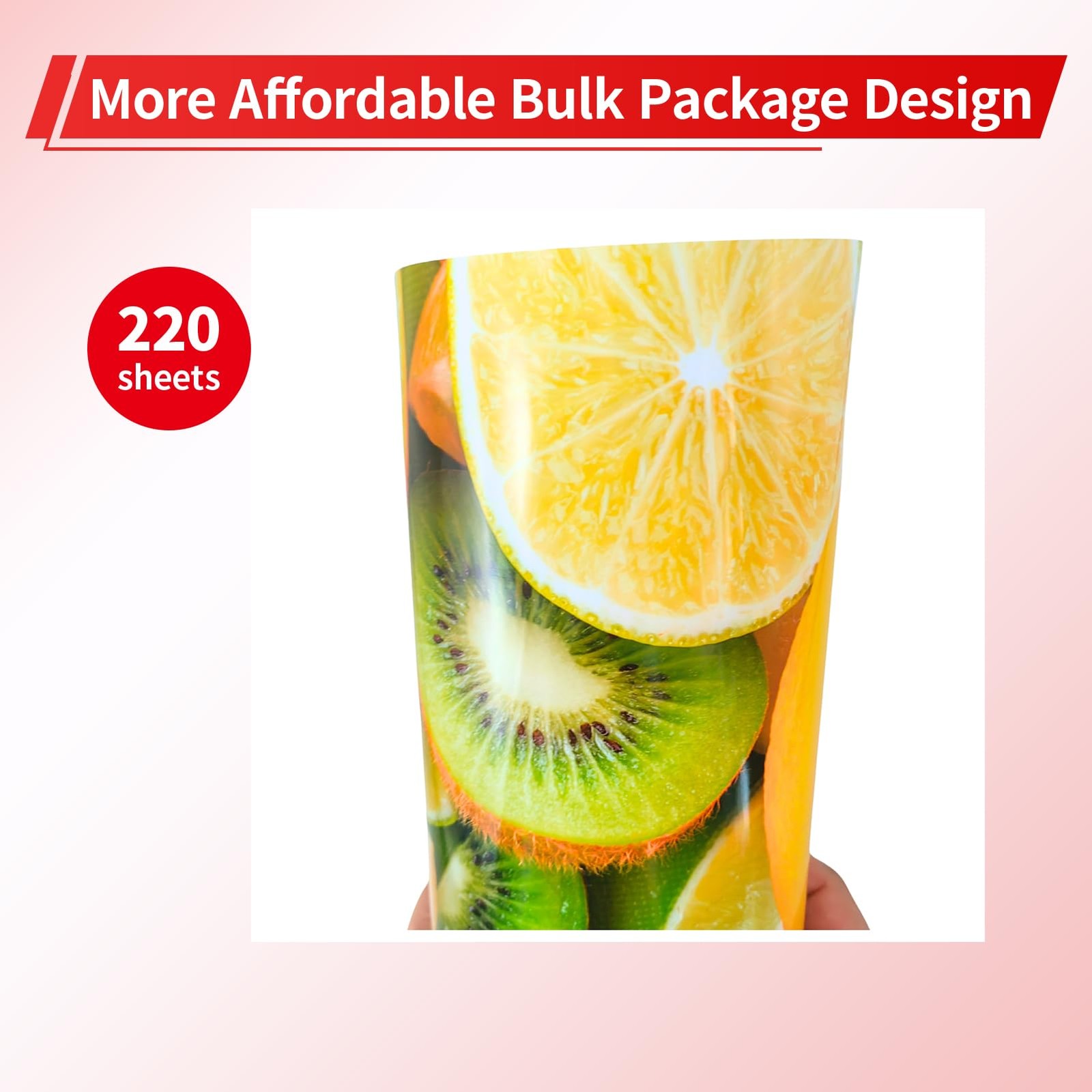 220 Sheets 8.5×11 Inch Glossy Thin Inkjet Printer Paper 115gsm 30Lb Chip Bag