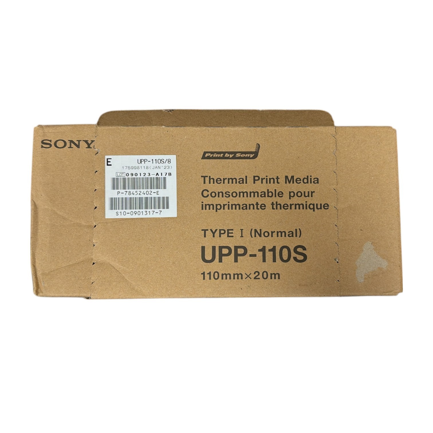 *Sony Thermal Print Media Type 1 (Normal) UPP-110S 110X20m -New In Box