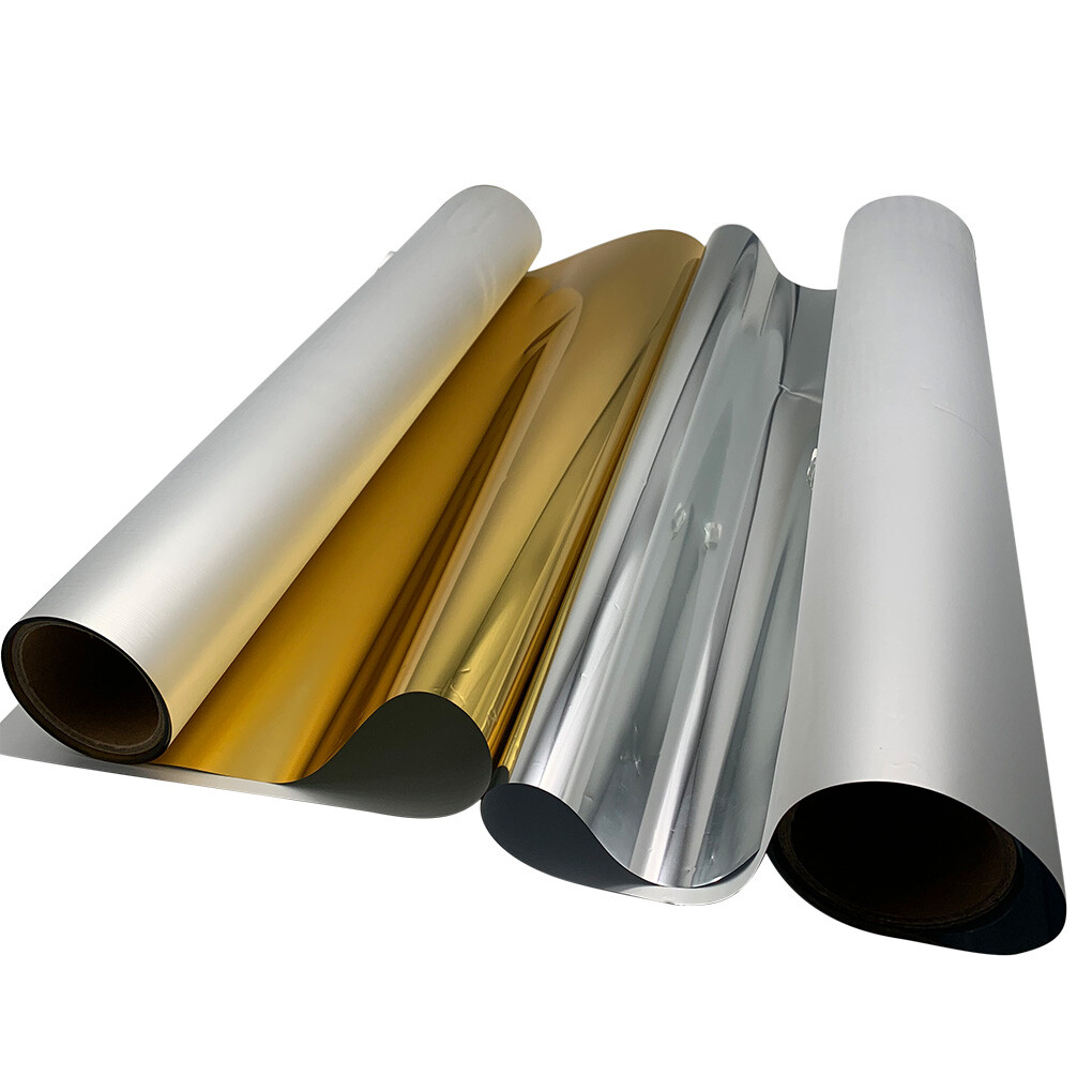 CALCA 24in x 65.6ft DTF Gold / Silver Foil Film Roll,Cold Peel