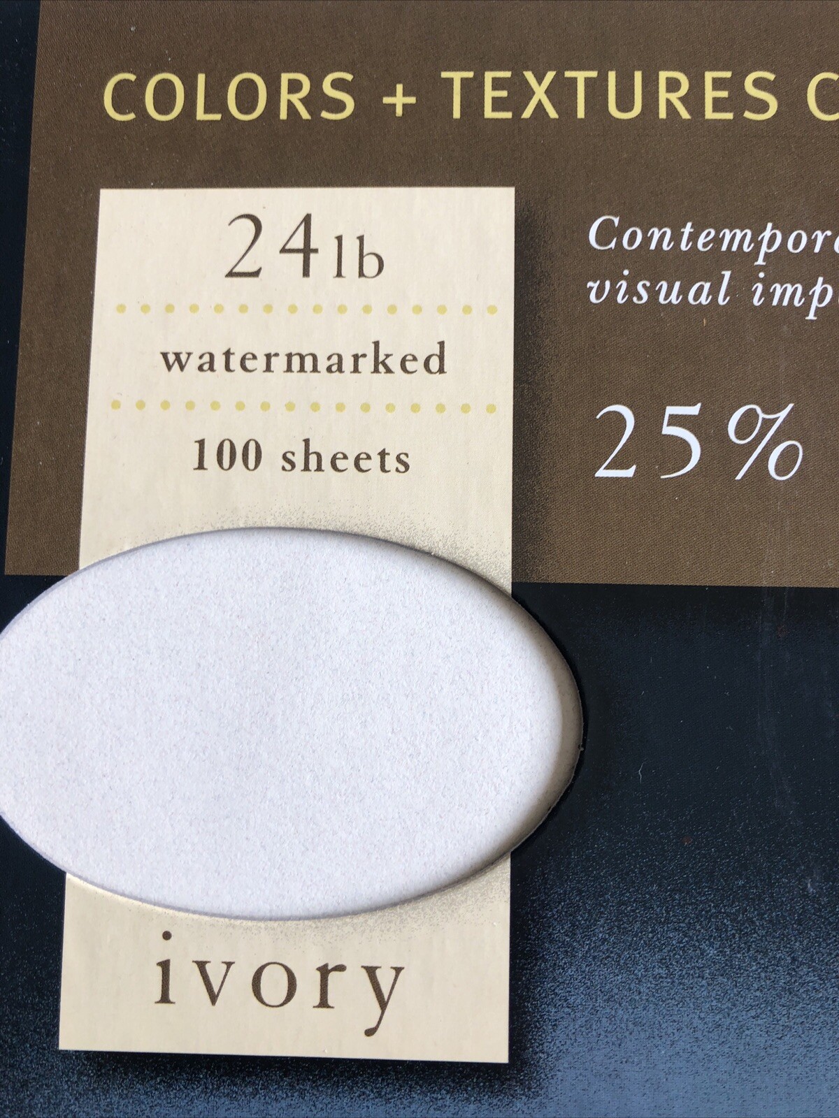 Southworth 25% Cotton Fine Granite Paper, 8.5″ x 11″, Ivory 24# Watermarked