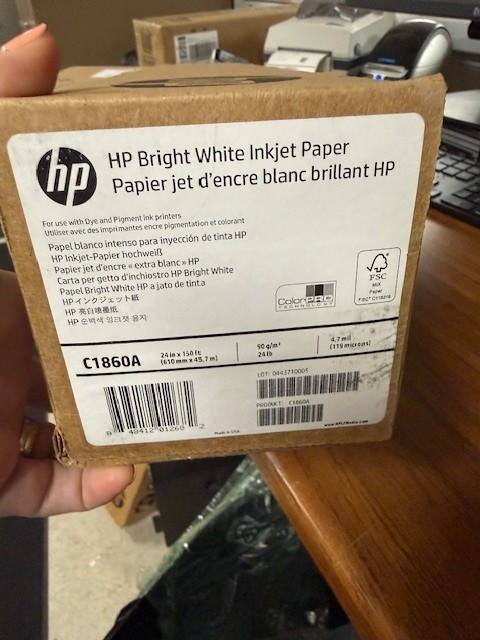 HP C1860A Inkjet Paper Roll